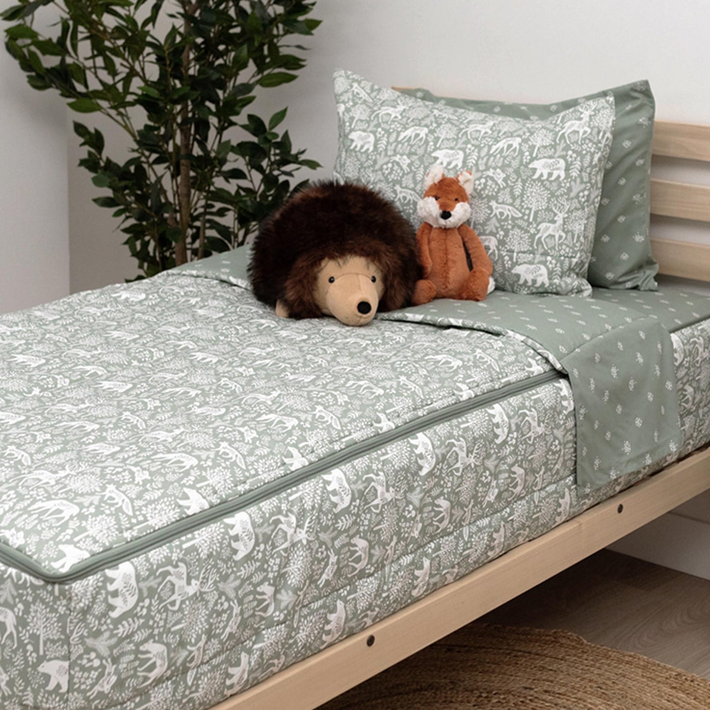 Kids Zipper Bedding Set with Comforter & Pillowcase