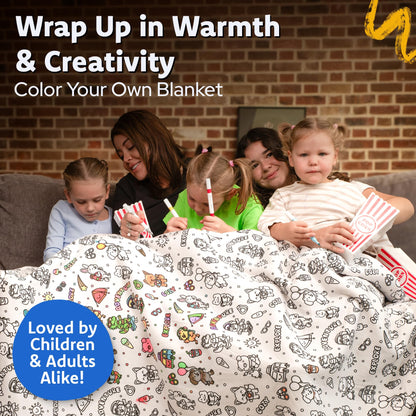 Color-In Wearable Sherpa Blanket Craft Kit
