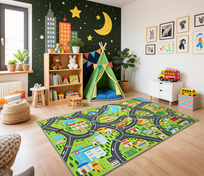 Kids Playroom Area Rug for Bedroom & Nursery