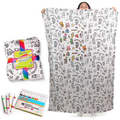 Color-In Wearable Sherpa Blanket Craft Kit