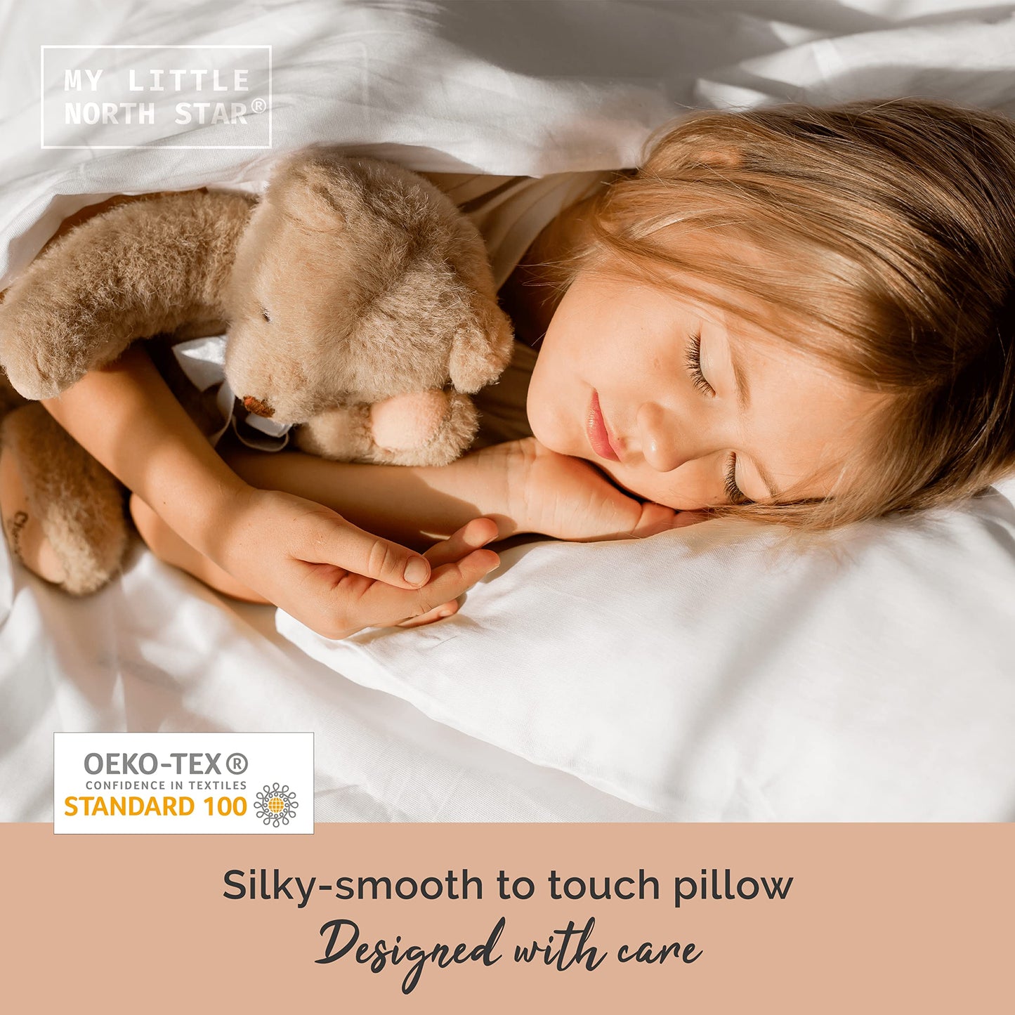 Toddler Pillow with Soft Washable Pillowcase